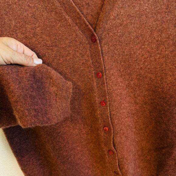 Cashmere V-Cardigan by Magashoni, Size Large - Picture 6 of 6